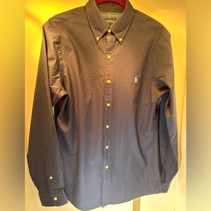 Polo Ralph Lauren Men's SZ S Slim Fit LS Button up dark blue